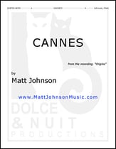Cannes piano sheet music cover